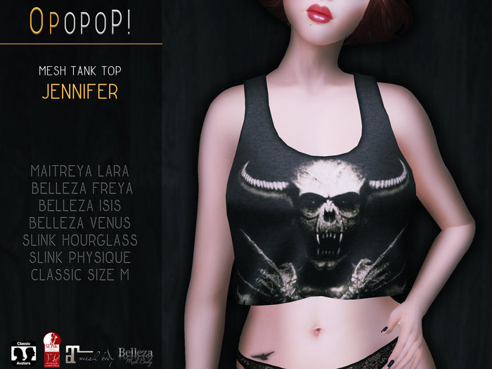 OPOPOP ! Mesh Tank Top JENNIFER V#2
