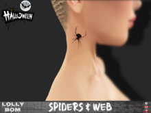 LOLLY's BOM things... [tattoo] Halloween Spider (neck)