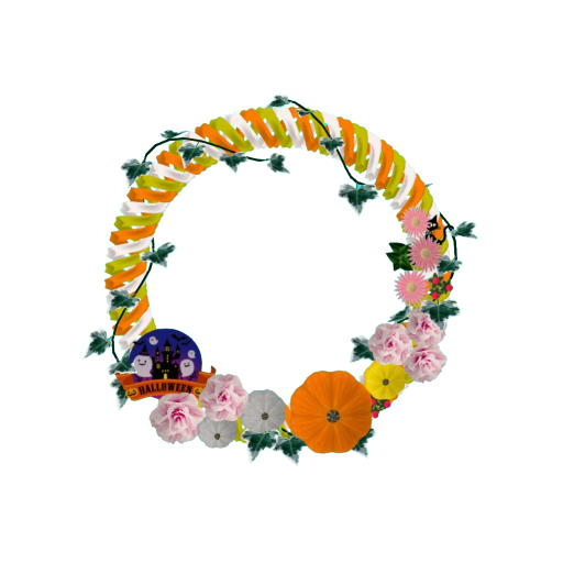 Flower wreath Halloween 01a 02