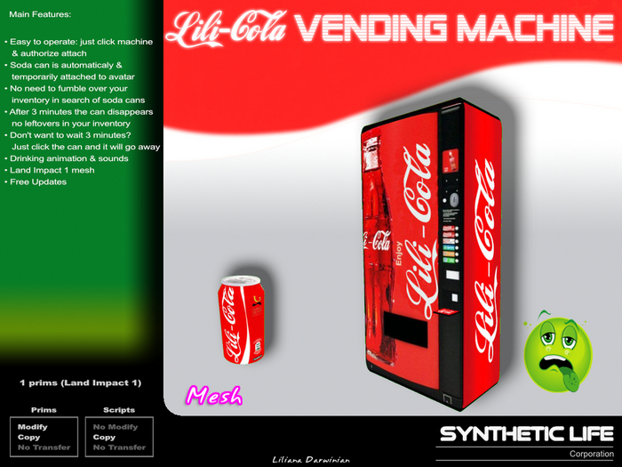 [LD] Lili-Cola Vending Machine 01.00.00