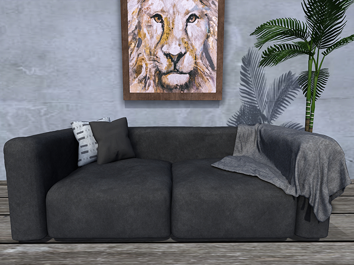 Sumptuous Sofa Black PG ADD