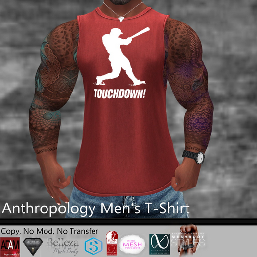 Touchdown! (baseball)  Men's T-Shirt (MATL)