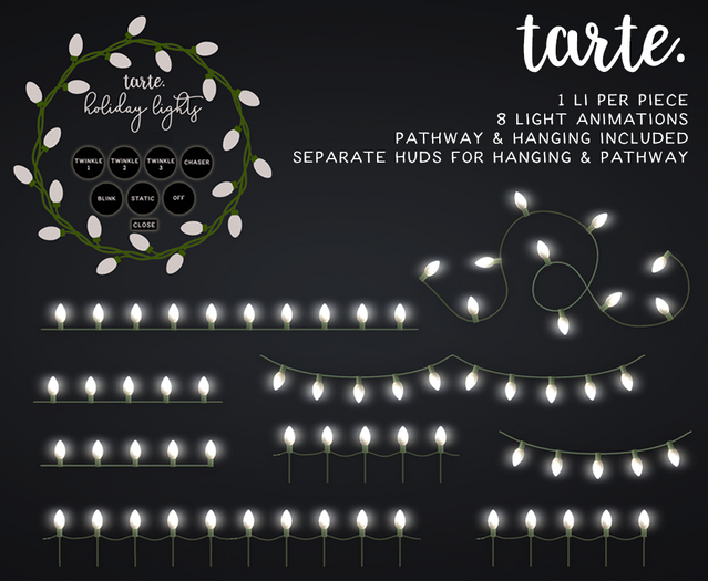 tarte. holiday lights kit (white)