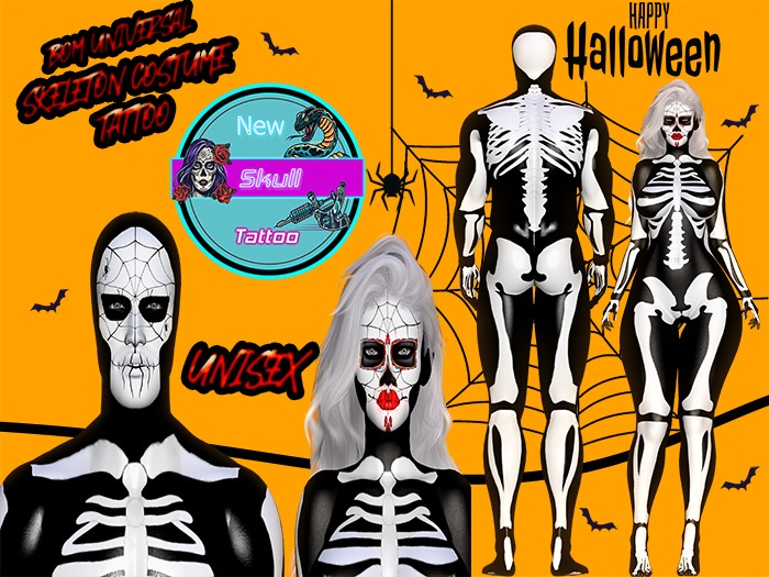 Skeleton Costume // New skull Tattoo