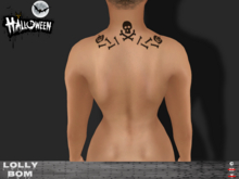 LOLLY's BOM things... [tattoo] Halloween Skull (back)