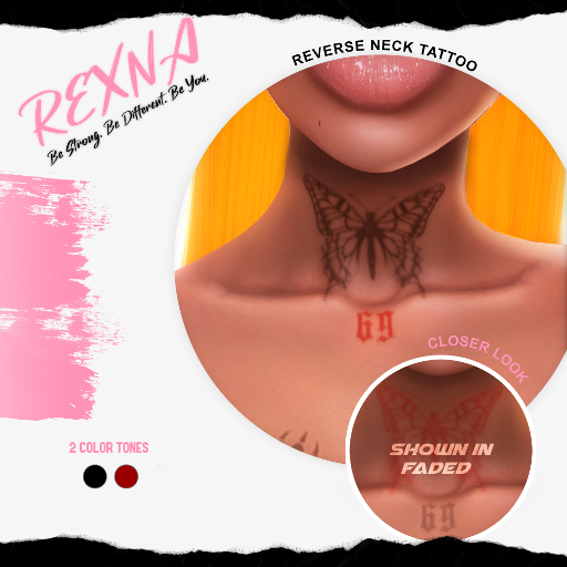 !RX - Reversed Neck Tattoo (Unpack)