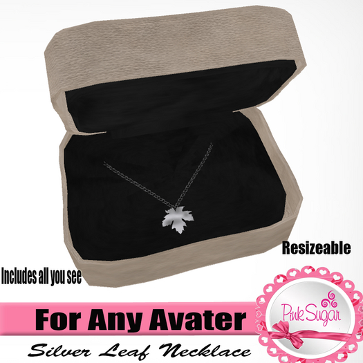 PS Silver Leaf Necklace BOX