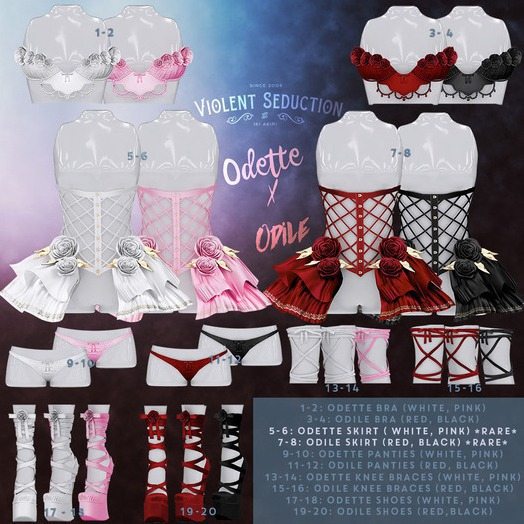 Violent Seduction - Odile Panties (Red)