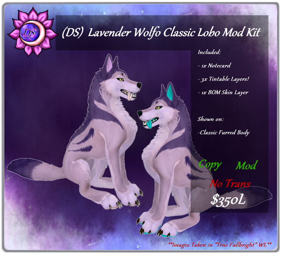 (DS) Lavender Wolfo Lobo Mod