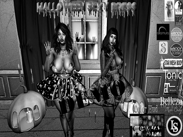 .~LS~DEMO HALLOWEEN SEXY DRESS /HUD{ADD TO UNPACK}