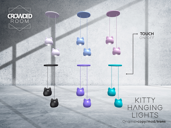 Crowded Room - Kitty Hanging Light Pack
