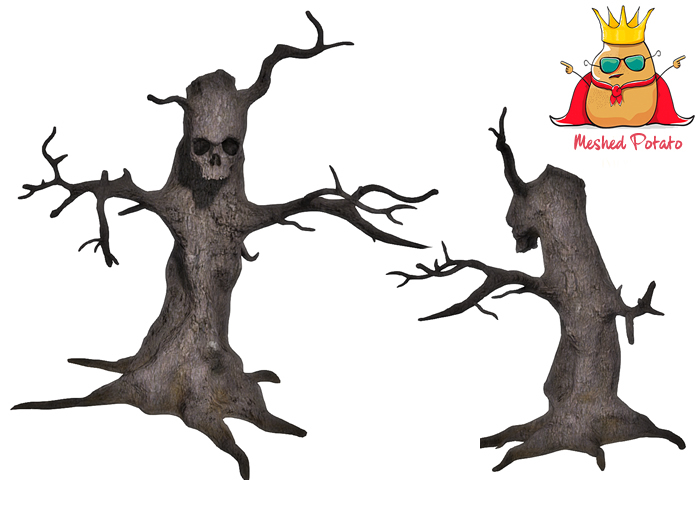 Meshed Potato - Halloween Scary Forest Tree - Full Perm Mesh
