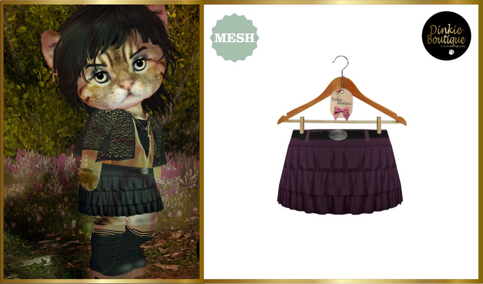 *DB* DINKIES ROSALIE SKIRT* orchid
