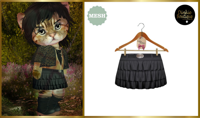 *DB* DINKIES ROSALIE SKIRT* black