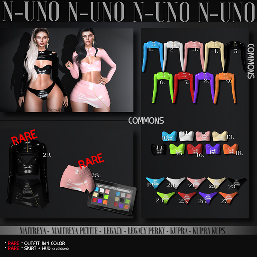 28. N-Uno - Karina Skirt // Maitreya Petite // RARE + HUD