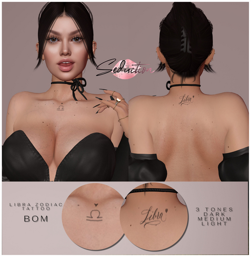 ::.Seduction Tattoos.:: Libra Zodiac Body Tattoos (Add)