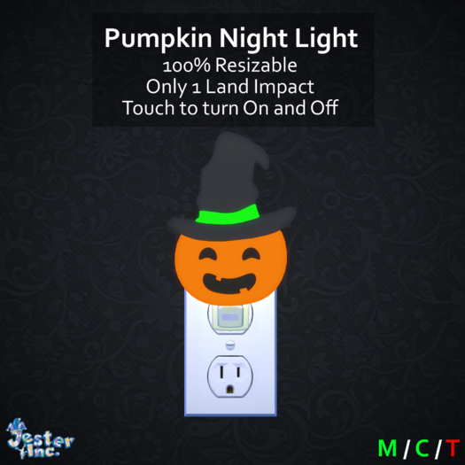 [Jester Inc.] Pumpkin Night Light!