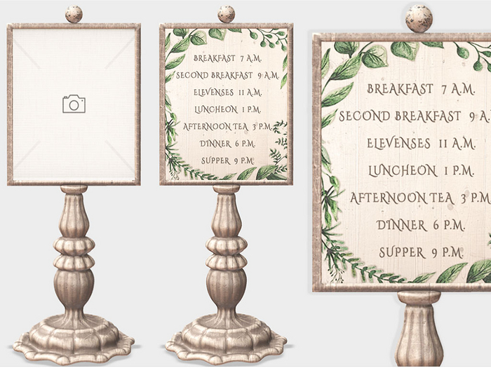 Dahlia - Shire - Eating Schedule  - Display Frame
