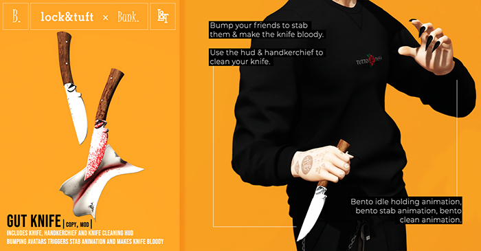 lock&tuft x Bunk. / GUT KNIFE