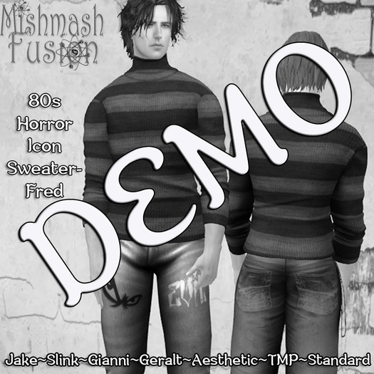 ~*MF*~ 80s Horror Icon Sweater Demo (Add or Rez)