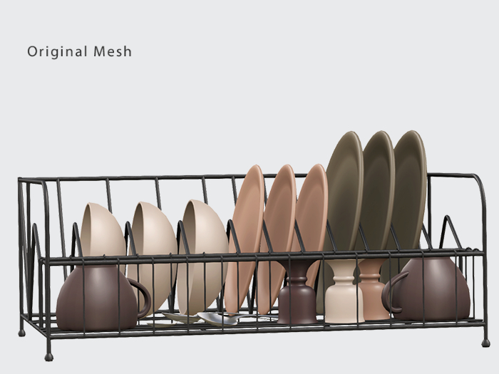 ACORN Vintage Style Dish Rack -Brown