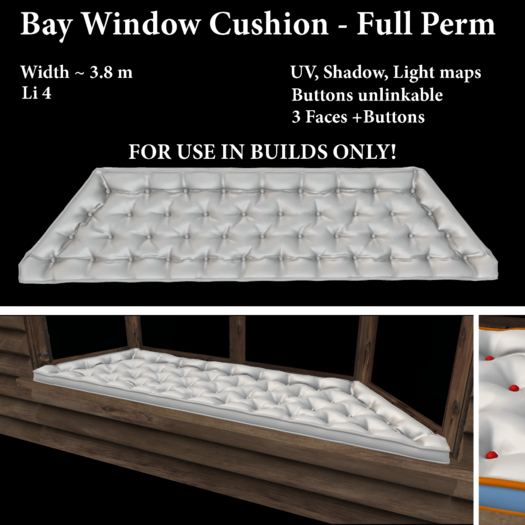 Bay Window Cushion - Full Perm (add)