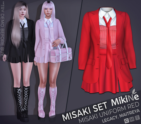 -MikiNe- Misaki Uniform-Red