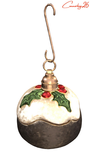 Apple Fall Ornament - Christmas Pudding