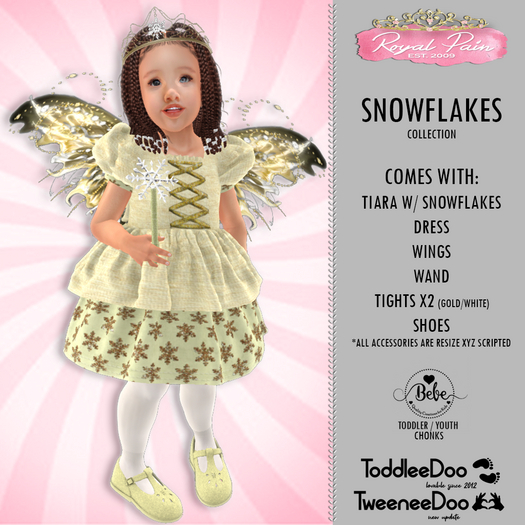 *-* Royal Pain *-* Royal Snowflakes 2021 GOLDEN ROD