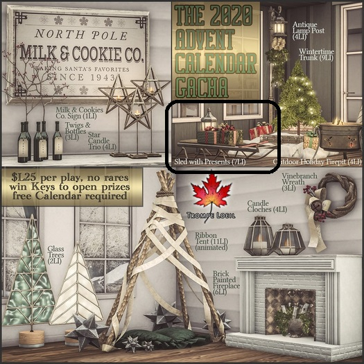 Trompe Loeil - Sled With Presents