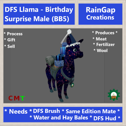 DFS Llama - Birthday Surprise Male (BB5) (0 Days Old)