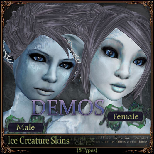 =^.^= Curious Kitties Fantasy Fuzz - Ice Creature Skin - DEMOS