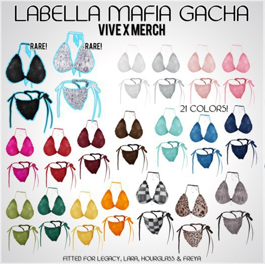 .: Vive x Merch :. LaBella Mafia Bikini - SnowLep - RARE