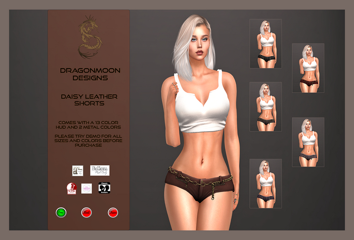 [DD] Daisy Leather Shorts [DEMO]
