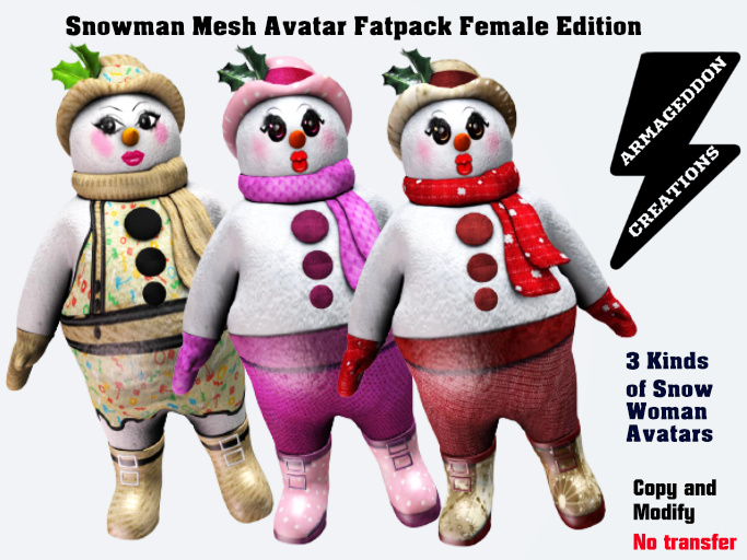 SNOWMAN FEMALE FATPACK 20211024