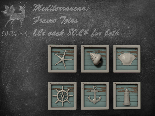 Oh Deer! Mediterranean: Frame Trios