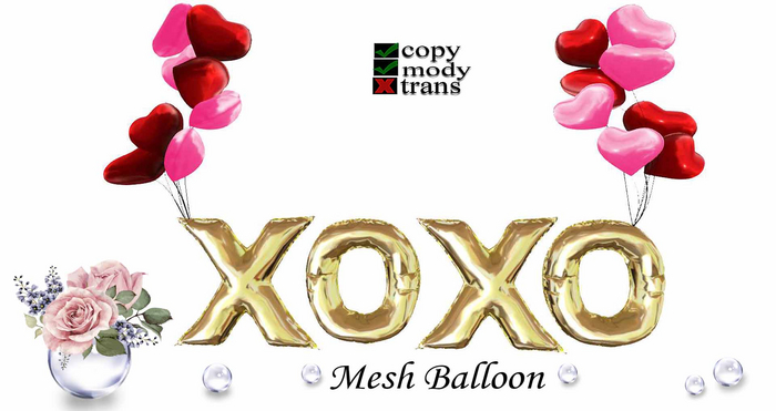 Mesh Balloon XOXO v. 2