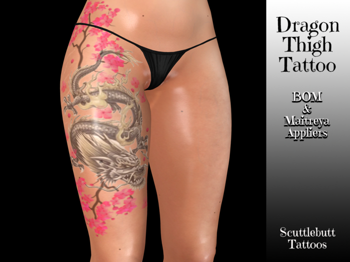 .::Scuttlebutt::. Dragon Thigh Tattoo