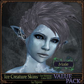 =^.^= Curious Kitties Fantasy Fuzz - Ice Creature Skins - Male - Value Pack