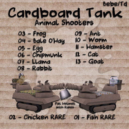 {HP} Cardboard Tanks  - Full Set