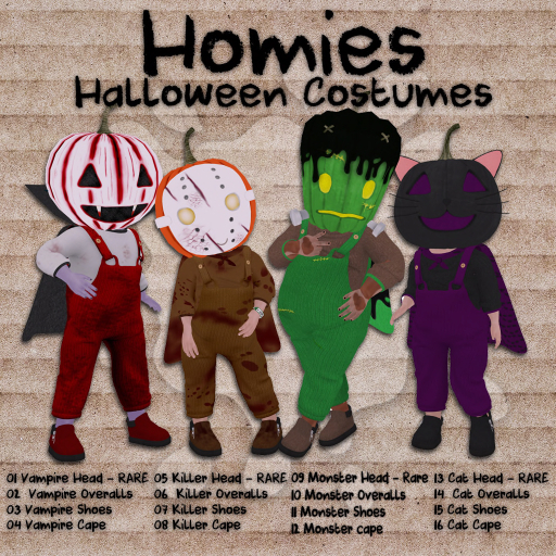 {HP} Homies Costumes - BB/TD/YT Full Set