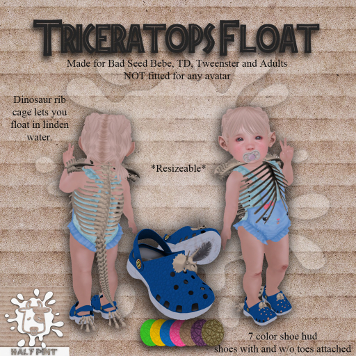 {HP} Triceratops Float - Bebe/TD