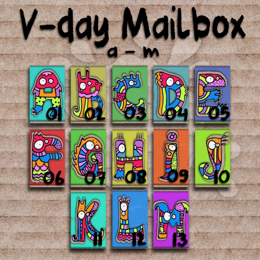 {HP} V-day Mailbox - A - M - Full Set