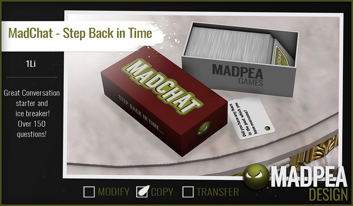 MadPea MadChat - Step Back In Time