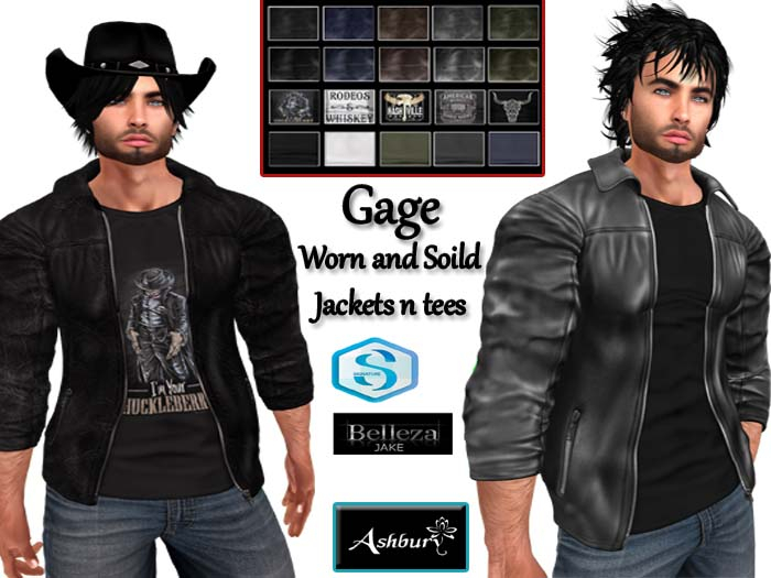 [ASHBURY] GAGE LEATHER JACKETS N TEES