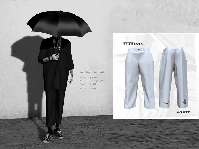 [Dope+Mercy] Zen Pants_White