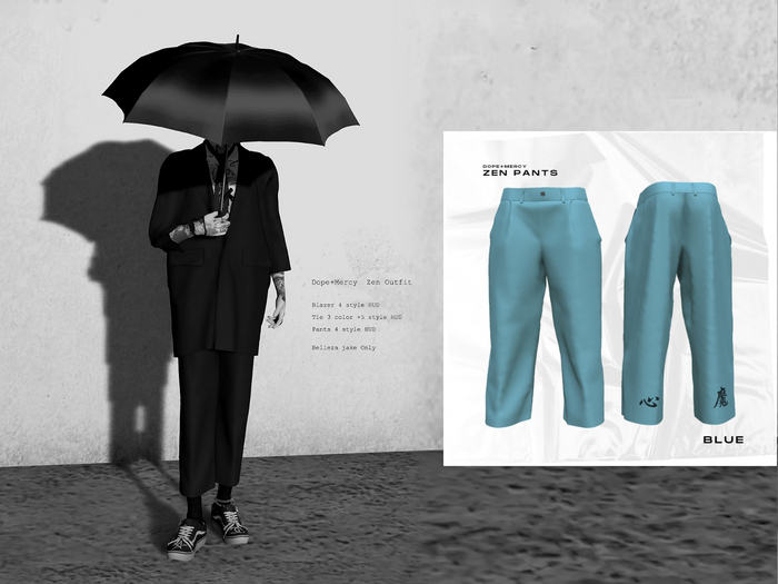 [Dope+Mercy] Zen Pants_Blue