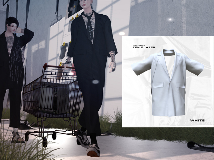 [Dope+Mercy] Zen Blazer_White