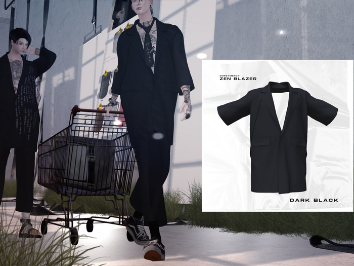 [Dope+Mercy] Zen Blazer_Darkblack