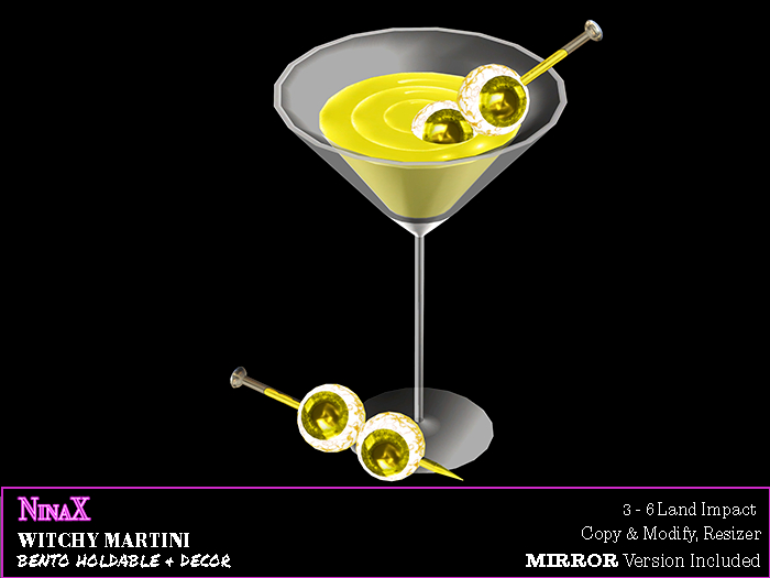 NinaX: Witchy Martini - YELLOW -